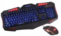 Set gaming Esperanza - Shelter EGK3000, LED, negru