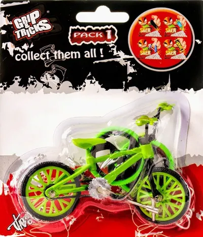 Jucarie pentru degete Grip&Trick - Finger BMX Stunt, verde