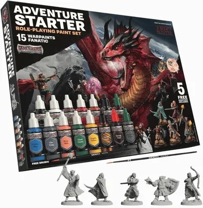 Set de vopsele și figurine The Army Painter - Gamemaster: Adventure Starter Role-Playing Paint Set (15 x 18 ml)