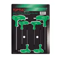 Set 6 chei imbus maner T , Toptul 2-5mm