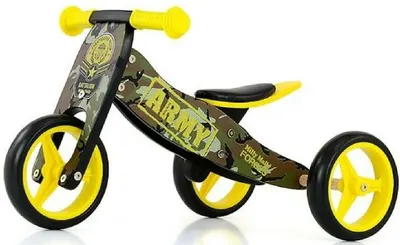 Bicicleta de echilibru Milly Mally - Jake, 2in1, Soldat