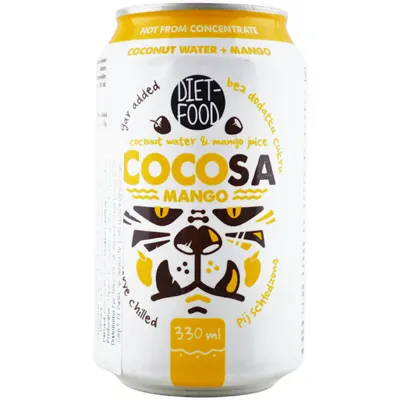 Apa de Cocos Naturala cu Mango fara Zahar 330ml