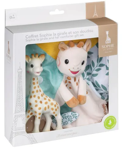 Set cadou Sophie la Girafe - Girafa Sophie și jucărie de îmbrățișat