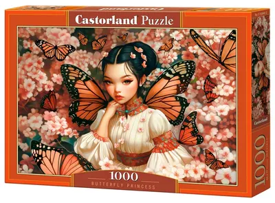Puzzle Castorland din 1000 piese - Prințesa Fluture