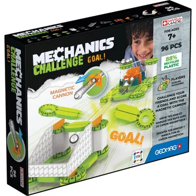 Constructor magnetic Geomag - Mechanics Challenge Goal!, 96 de piese