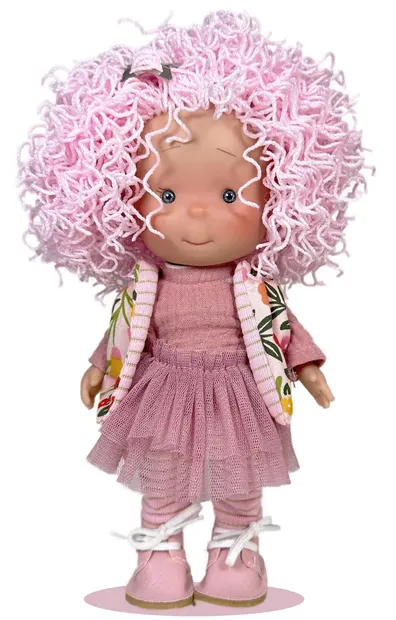 Papusa - Pippa Pink Wool, cu miros de vanilie, 23 cm