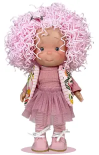 Papusa - Pippa Pink Wool, cu miros de vanilie, 23 cm