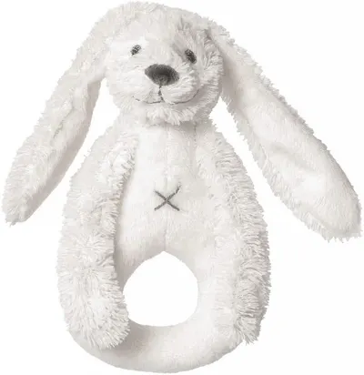 Zornaitoare Happy Horse - Iepurasul Richie, alb, 19 cm