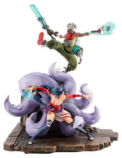 Statuetă Pure Arts Games: League of Legends - Ahri & Ekko (2XKO), 30 cm