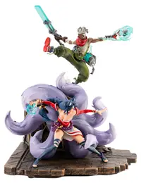 Statuetă Pure Arts Games: League of Legends - Ahri & Ekko (2XKO), 30 cm