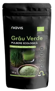 Iarba de grau Pulbere ecologica, 125g, Niavis