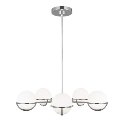 Corp de iluminat suspendat, lustra Apollo 5 Light Chandelier – Polished Nickel