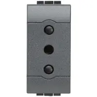 Priza 2P+T 10A Bticino Living Light L4113, antracit