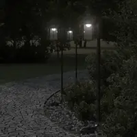 Gossi lampa exterioara de podea, negru, 100 cm, otel inoxidabil