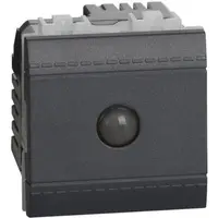Intrerupator cap-scara Intuition LiVing Light - conexiune automata - Antracit - 2 module