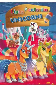 Lipim si coloram. Unicorni