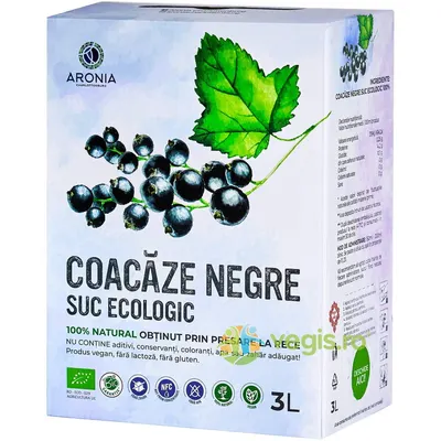 Suc de Coacaze Negre Ecologic/Bio 3L