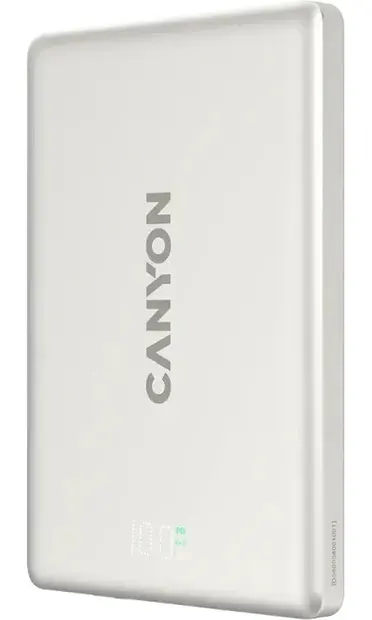 Baterie portabilă Canyon - OnPower 500, 5000 mAh, MagSafe, gri