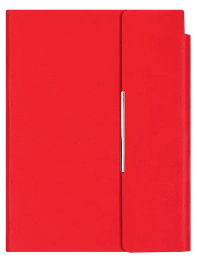 Agenda din piele cu capac magnetic Velvet A5 - Rosie