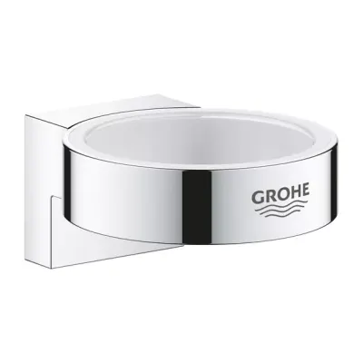 Suport dozator sapun lichid pahar periute de dinti, crom lucios, Grohe Selection