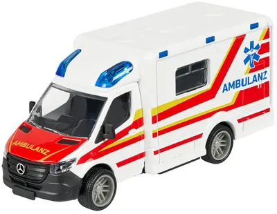 Ambulanță metalică Majorette Mercedes-Benz – Sprinter, 15 cm