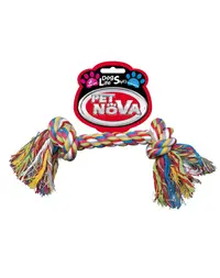PET NOVA DOG LIFE STYLE Jucarie de sfoara pentru caini, din bumbac 20cm Superdental