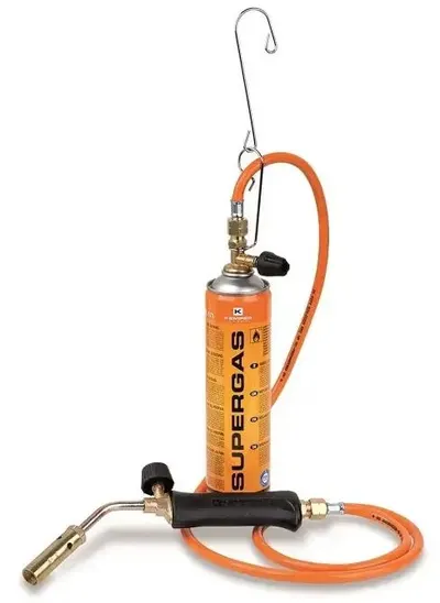 Arzător pe gaz Kemper – 1217S, cu furtun de 1,5 m și cartuș de 600 ml