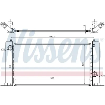 Radiator, racire motor NISSENS 61883A