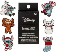 Insignă Loungefly Disney: Lillo and Stitch - Holiday Stitch, sortiment