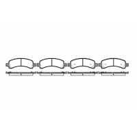 Set placute frana, frana disc REMSA 0989.10