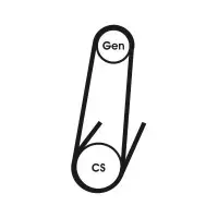 Curea transmisie cu caneluri CONTITECH 4PK592 ELAST