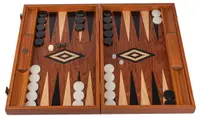 Tablă de joc Manopoulos - Lemn de palisandru cu elemente din stejar, 48 x 26 cm