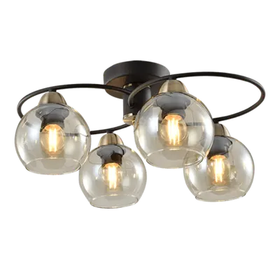 Jay Candelabru 4xe27 Negru/bronz
