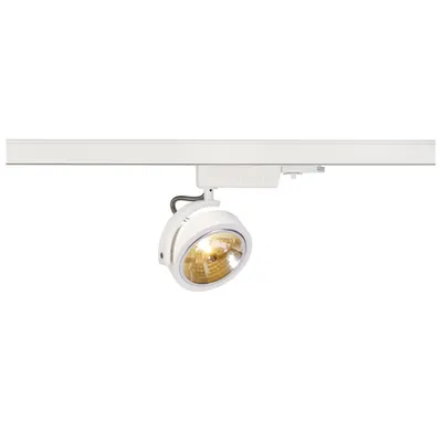 Iluminat decorativ pe sina, Kalu TRACK Senile G53, pata alba pentru 240V track 3 faze, QR111, alb, max. 50W, inclusiv. adaptor 3 faze