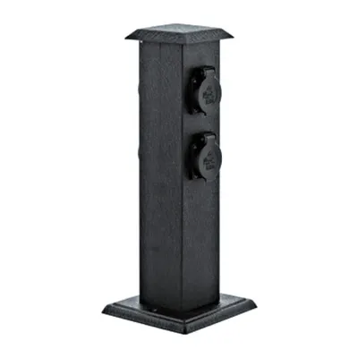 Electric Outlet Park 4, otel/negru, IP44