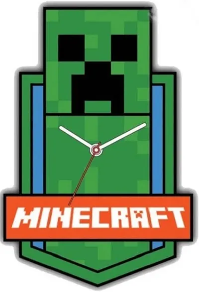 Ceas de perete Kids Licensing Minecraft