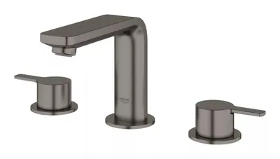 Baterie lavoar Grohe Lineare 20304AL1, marime S, 120 mm, ventil, Grafit mat