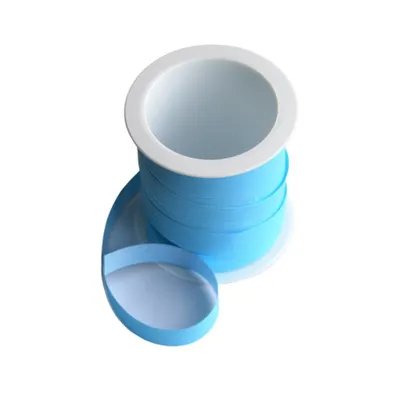 Minirolă rafie sintetică bleu 10m x 10mm