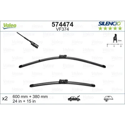 Lamela stergator VALEO 574474