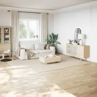 vidaXL Covor Shaggy, crem, alb, 240x340 cm, poliester