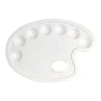 Set 3 x Paleta pictura plastic ovala 30x22 cm CWR