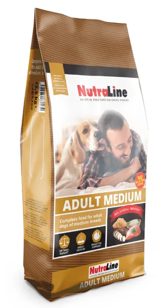 Nutraline Dog Adult Medium K - 3-kg
