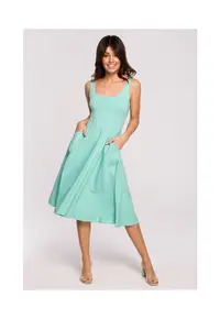 Rochie midi de dama Zoltosteon B218 menta