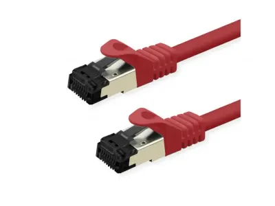 Cablu de retea RJ45 S/FTP Cat.8 (Class I) LSOH 3m Rosu, Value 21.99.1813