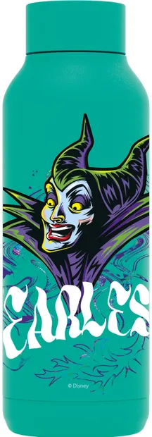 Sticlă termică Quokka Disney - Villains, Maleficent, Jet Green, 510 ml