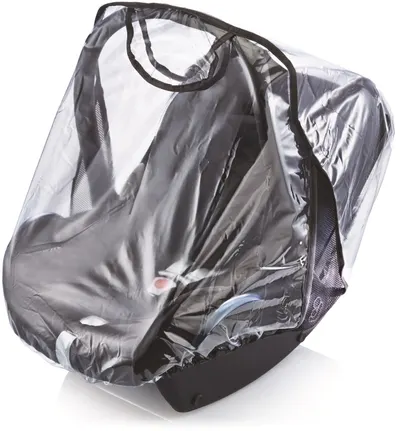 Husă de ploaie pentru scoica auto BabyJem - Transparentă, 0-13 kg