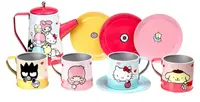 Set de veselă din metal Micki - Hello Kitty, 10 piese