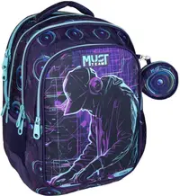 Ghiozdan școlar Must - DJ, 4 compartimente