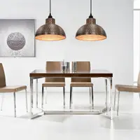 Gossi lustre semisferice de culoare aramie, 2 buc.