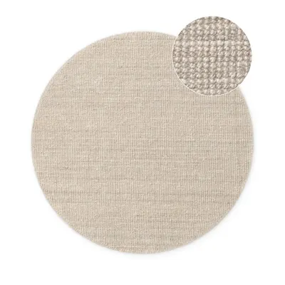 Covor crem rotund din iută ø 200 cm Bouclé Jaipur – Hanse Home